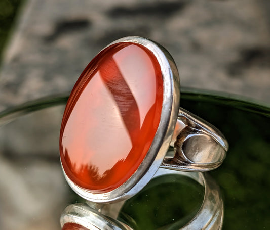 Mens Aqeeq ring 925 Sterling Silver - Heavenly Gems