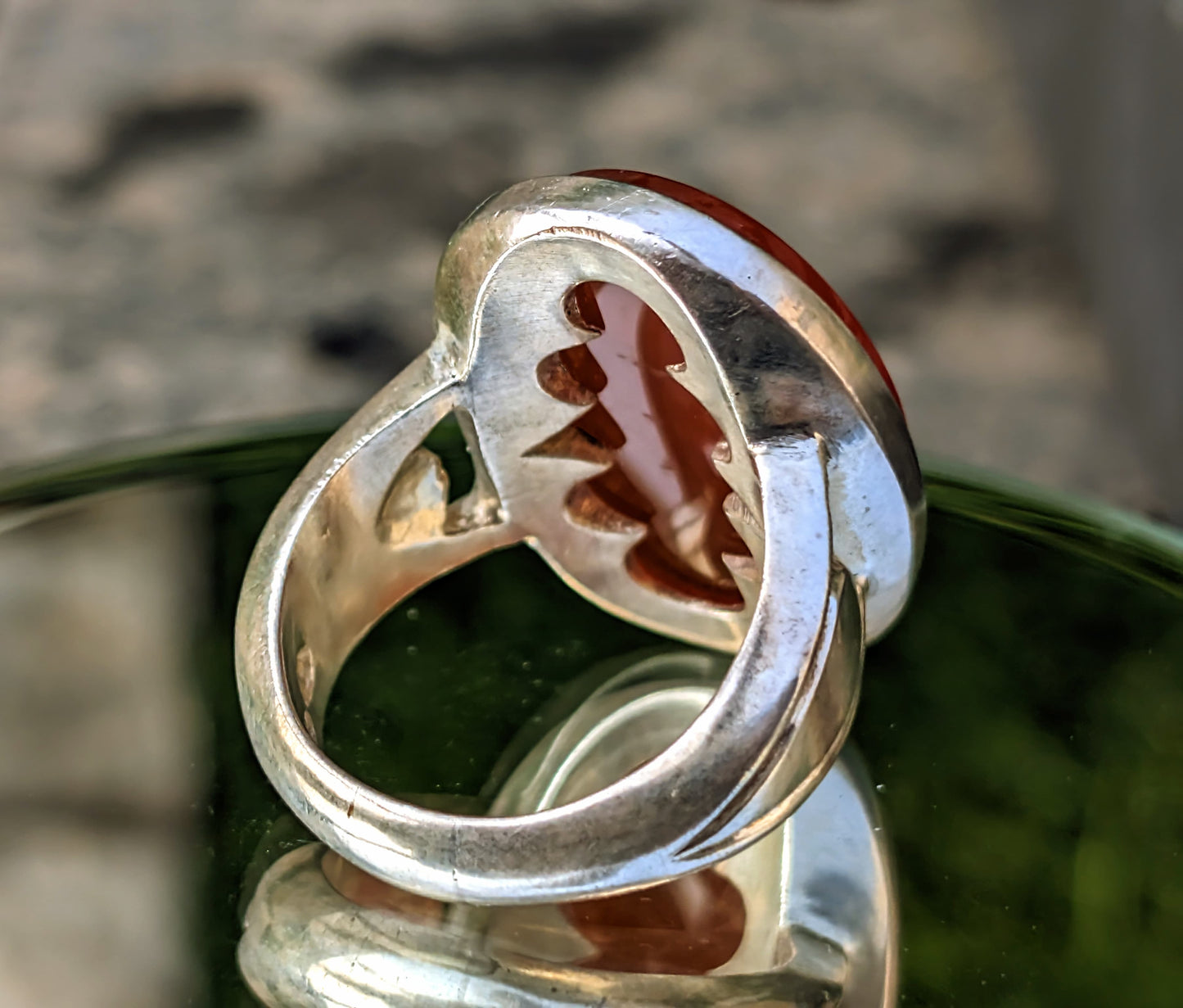 Mens Aqeeq ring 925 Sterling Silver - Heavenly Gems