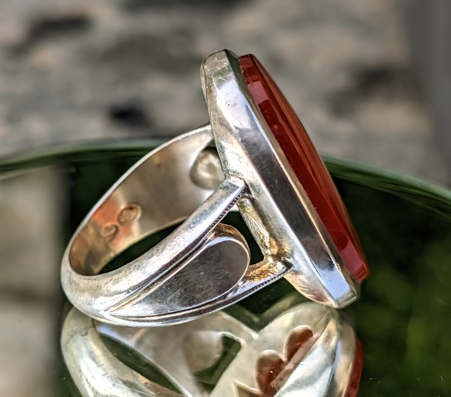 Mens Aqeeq ring 925 Sterling Silver - Heavenly Gems