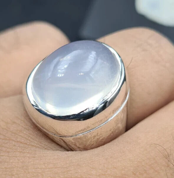 Quartz Ring Dur e Najaf Jewelry Mens Real Quartz Stone Najafi stone mens gifts - Heavenly Gems