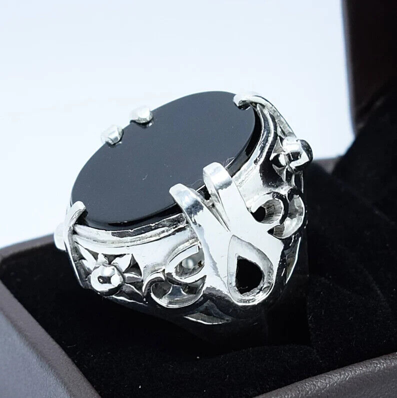 Nigel's Ring Design from the movie Devil Wears Prada Carnelian Aqeeq Ring Agate - Heavenly Gems