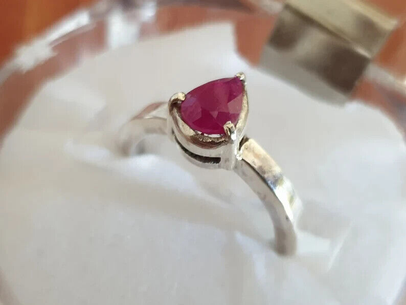 Natural Ruby Ring Mens Ruby Ring 925 Sterling Silver Handmade Ring For Men women - Heavenly Gems