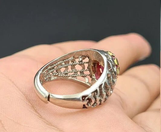 Palladium Ring Palladium Jewelry gift engagement gifts handmade ruby gold ring - Heavenly Gems