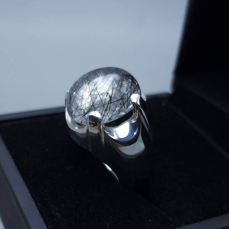 Natural Dur Al Najaf Stone Ring White Moon Stone Ring Shia Rings Najaf Stone - Heavenly Gems