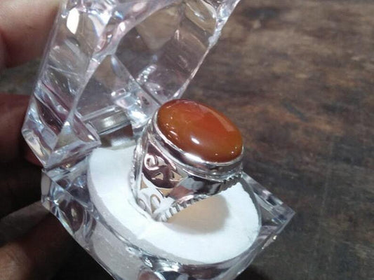 Natural Brown Yemeni Aqeeq Haqeeq Akik Agate Surkh Aqeeq Lal Aqeeq Yamani Aqeeq - Heavenly Gems