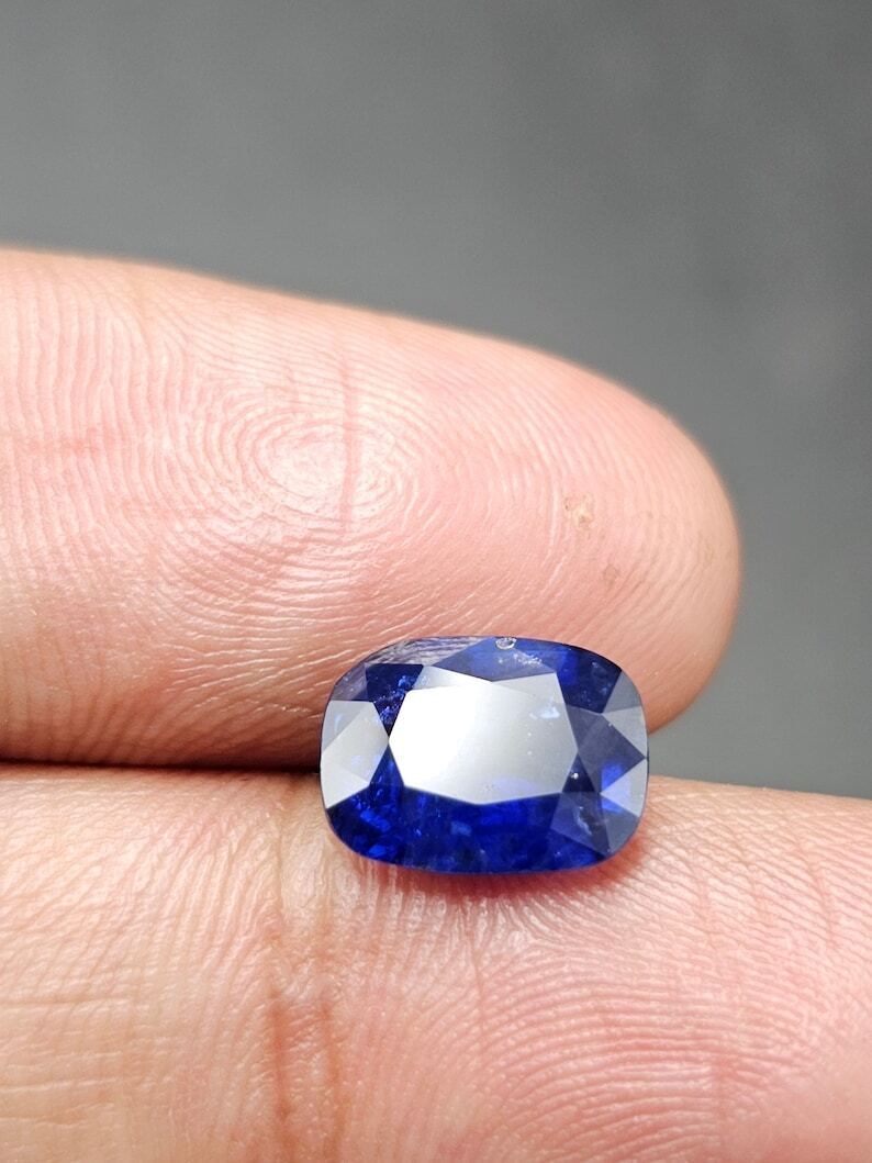 Natural Sapphire Ring For Men Royal Blue Ceylon Sapphire 925 Sterling Silver man - Heavenly Gems
