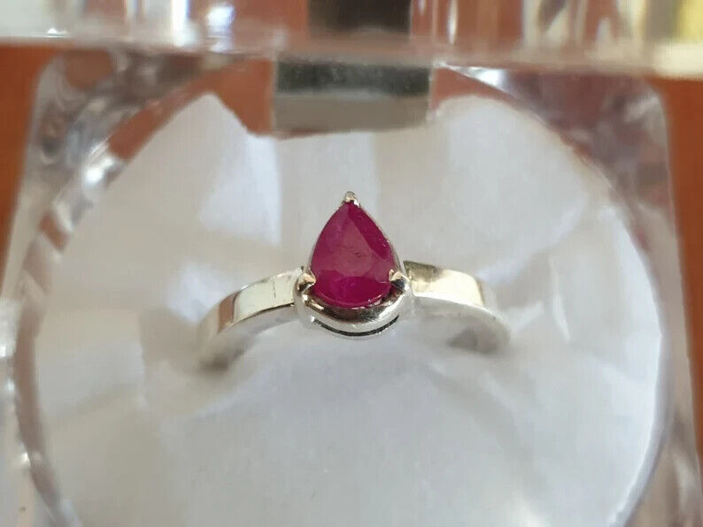 Natural Ruby Ring Mens Ruby Ring 925 Sterling Silver Handmade Ring For Men women - Heavenly Gems