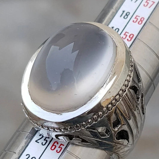Natural Dur Al Najaf Stone Ring Dur e Najaf Ring Shia Rings Najaf Stone White - Heavenly Gems