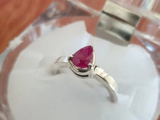 Natural Ruby Ring Mens Ruby Ring 925 Sterling Silver Handmade Ring For Men women - Heavenly Gems