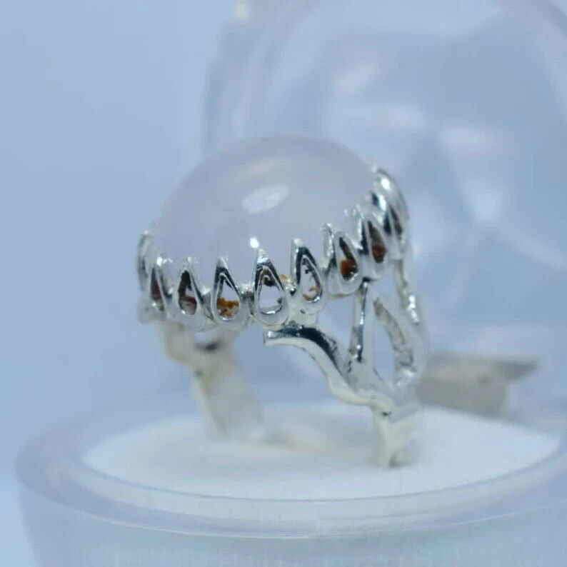 Natural Dur Al Najaf Stone Ring Dur e Najaf Ring Shia Rings Najaf Stone White - Heavenly Gems