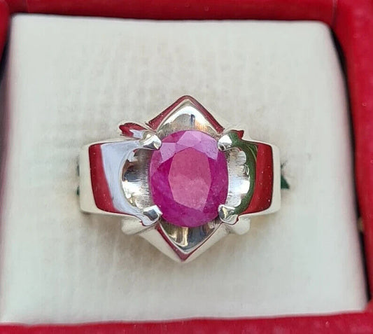Unisex ruby ring genuine ruby ring dainty ruby ring ruby ring antique ruby rubi - Heavenly Gems