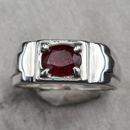 Natural Unheated Untreated Ruby Ring Afghanistan Ruby beautiful Pigeon blood - Heavenly Gems