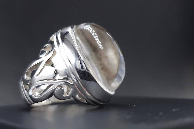 Dur e Najaf Ring - Natural Dur e Najaf Stone in 925 Sterling Silver - Heavenly Gems