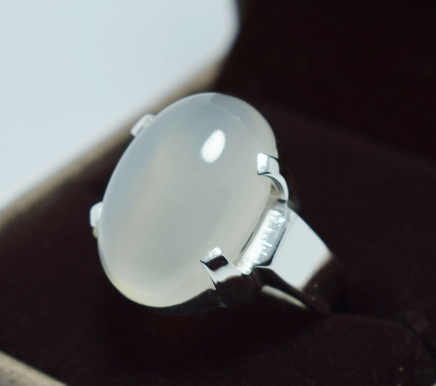 White Yemeni Aqeeq Handcrafted Rings Unisex Gifts Real Gemstones Zodiac Jewelry - Heavenly Gems