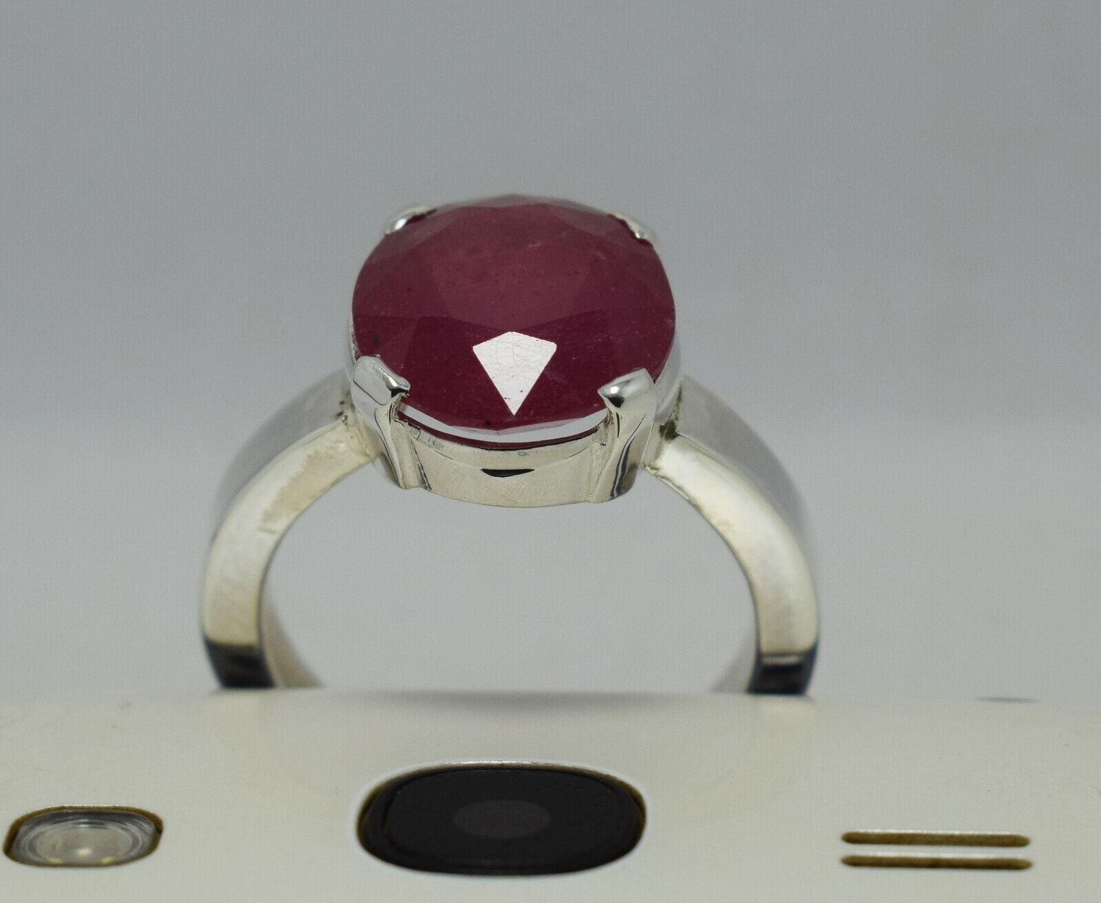 Ruby Ring Womens Real Natural Ruby Gemstone 925 Sterling Silver Handcrafted Ring - Heavenly Gems