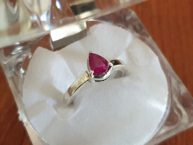 Natural Ruby Ring Mens Ruby Ring 925 Sterling Silver Handmade Ring For Men women - Heavenly Gems