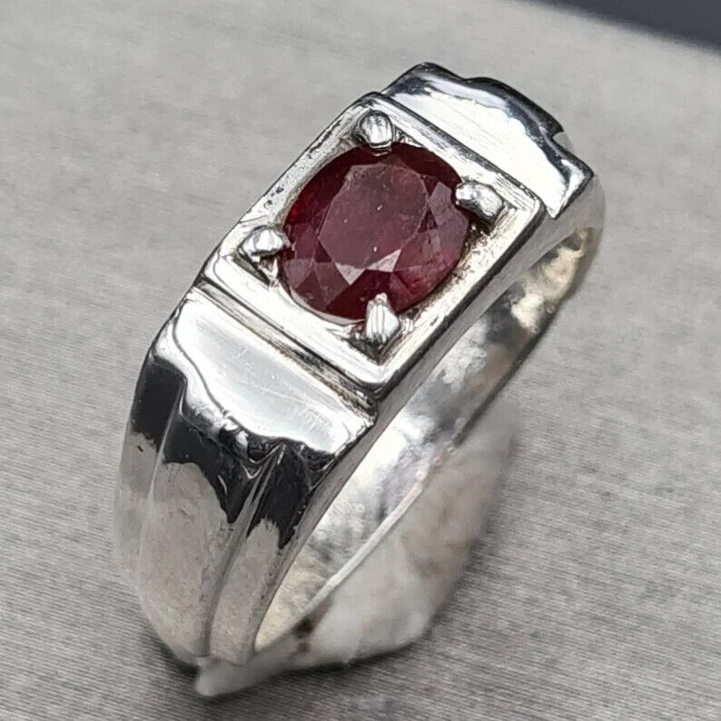 Natural Unheated Untreated Ruby Ring Afghanistan Ruby beautiful Pigeon blood - Heavenly Gems
