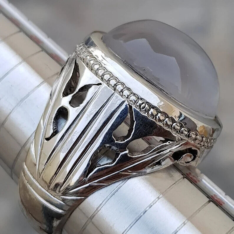 Natural Dur Al Najaf Stone Ring Dur e Najaf Ring Shia Rings Najaf Stone White - Heavenly Gems