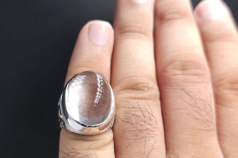 Dur e Najaf Ring - Natural Dur e Najaf Stone in 925 Sterling Silver - Heavenly Gems
