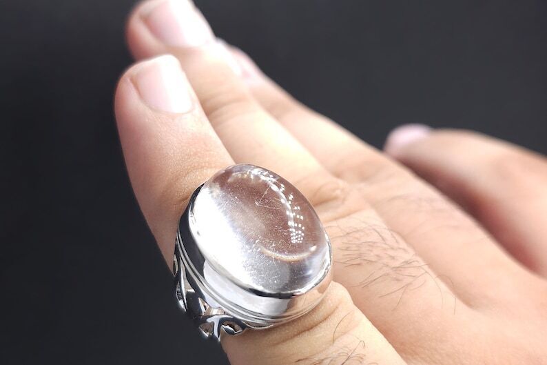 Dur e Najaf Ring - Natural Dur e Najaf Stone in 925 Sterling Silver - Heavenly Gems