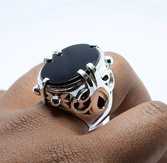 Nigel's Ring Design from the movie Devil Wears Prada Carnelian Aqeeq Ring Agate - Heavenly Gems