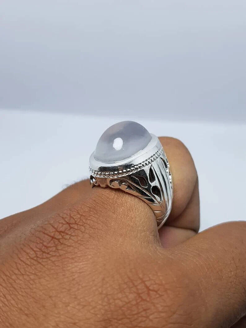 Natural Dur Al Najaf Stone Ring Dur e Najaf Ring Shia Rings Najaf Stone White - Heavenly Gems