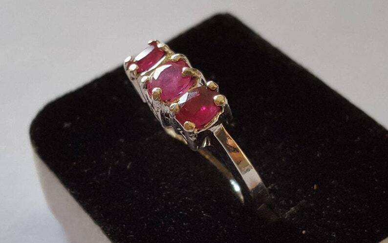 Pigeon Blood Ruby Band Women Ruby Ring Yaqoot band For Women Ladies Ruby Band - Heavenly Gems