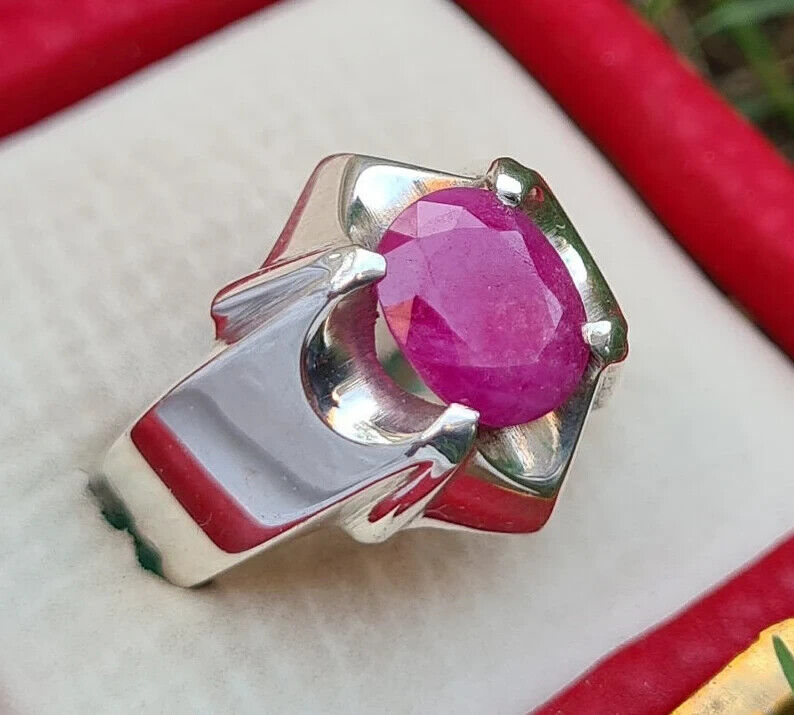 Unisex ruby ring genuine ruby ring dainty ruby ring ruby ring antique ruby rubi - Heavenly Gems