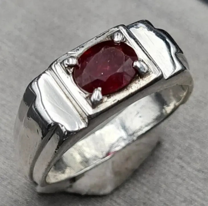 Natural Unheated Untreated Ruby Ring Afghanistan Ruby beautiful Pigeon blood - Heavenly Gems