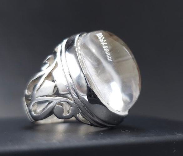 Dur e Najaf Ring - Natural Dur e Najaf Stone in 925 Sterling Silver - Heavenly Gems