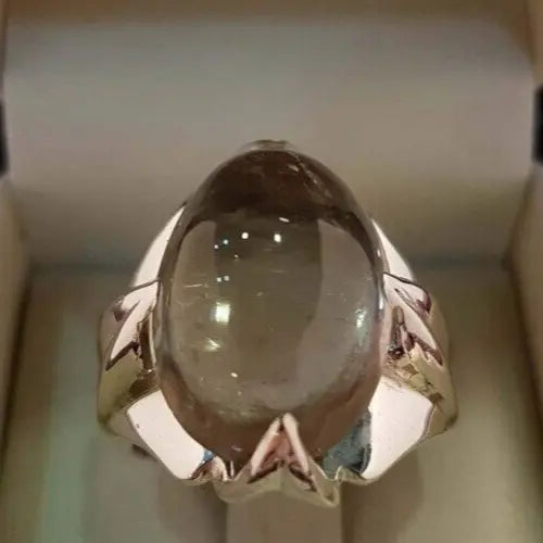 Quartz Ring Natural Najaf Stone Najafi Dur Najaf Ring Handmade Jewelry Men ring - Heavenly Gems