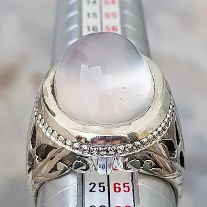 Natural Dur Al Najaf Stone Ring Dur e Najaf Ring Shia Rings Najaf Stone White - Heavenly Gems