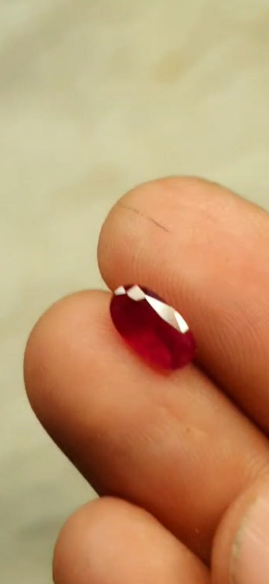 Natural emerald with Natural ruby in specific requirements.
