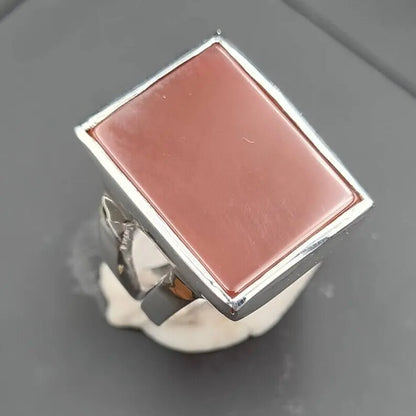 Mens Aqeeq ring in 925 sterling silver handmade Yamani agate stone hakik aqiq - Heavenly Gems