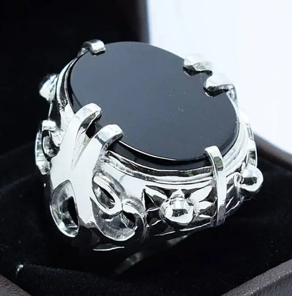 Nigel's Ring Design from the movie Devil Wears Prada Carnelian Aqeeq Ring Agate - Heavenly Gems