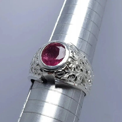 Real Big Ruby Ring Afghan Ruby Dark Blood Red Ruby Stone Ring Pigeon Blood gift - Heavenly Gems