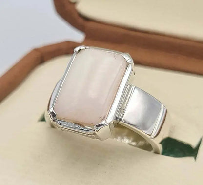 Opal ring mens opal stone handmade jewelry natural gemstone men zodiac jewelley 925 Sterling Silver Ring - Heavenly Gems