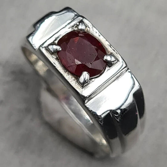 Natural Unheated Untreated Ruby Ring Afghanistan Ruby beautiful Pigeon blood - Heavenly Gems