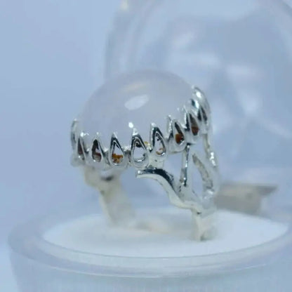 Natural Dur Al Najaf Stone Ring Dur e Najaf Ring Shia Rings Najaf Stone White - Heavenly Gems