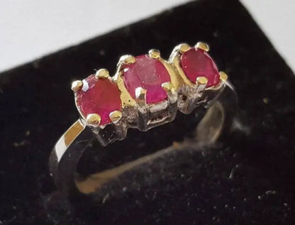 Pigeon Blood Ruby Band Women Ruby Ring Yaqoot band For Women Ladies Ruby Band - Heavenly Gems