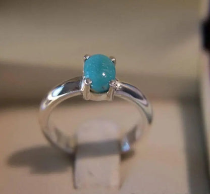 Natural Feroza Ring Feroza Band old Turquoise Rings Womens Jewellery Silver ring - Heavenly Gems