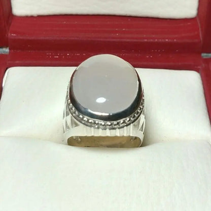 Natural Dur e Najaf Mens Mens Star Shape Ring Sterling Silver 925 gift for him - Heavenly Gems
