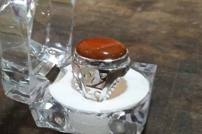 Natural Brown Yemeni Aqeeq Haqeeq Akik Agate Surkh Aqeeq Lal Aqeeq Yamani Aqeeq - Heavenly Gems