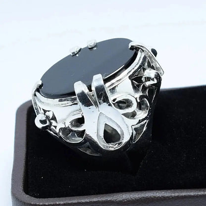 Nigel's Ring Design from the movie Devil Wears Prada Carnelian Aqeeq Ring Agate - Heavenly Gems
