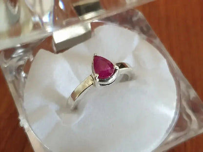 Natural Ruby Ring Mens Ruby Ring 925 Sterling Silver Handmade Ring For Men women - Heavenly Gems