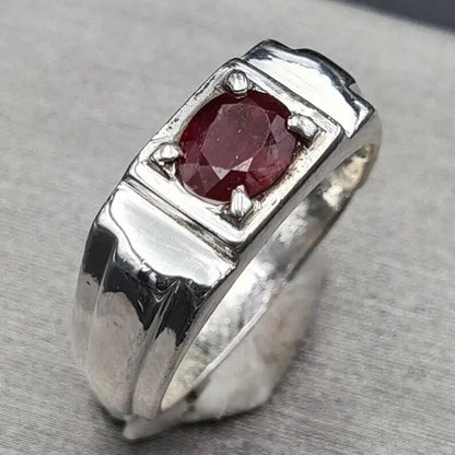 Natural Unheated Untreated Ruby Ring Afghanistan Ruby beautiful Pigeon blood - Heavenly Gems