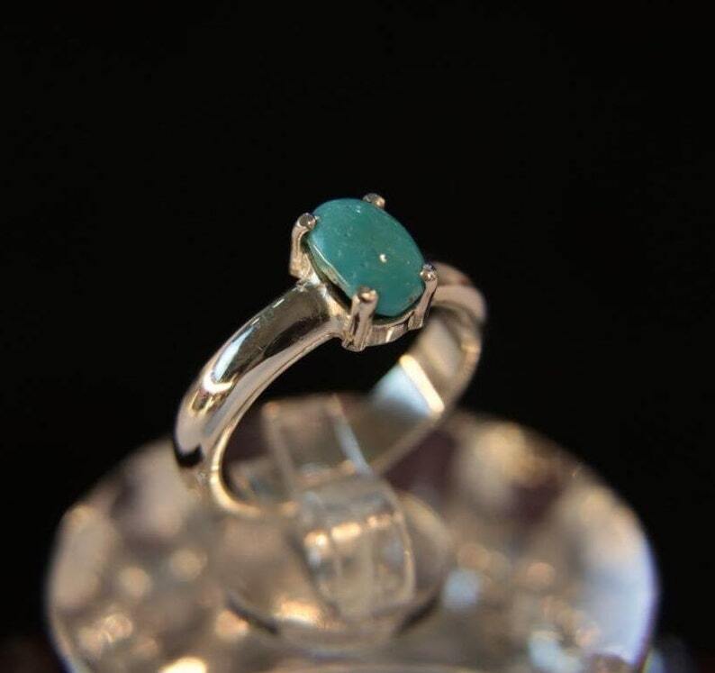 Natural Feroza Ring Feroza Band old Turquoise Rings Womens Jewellery Silver ring - Heavenly Gems