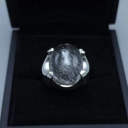 Natural Dur Al Najaf Stone Ring White Moon Stone Ring Shia Rings Najaf Stone - Heavenly Gems