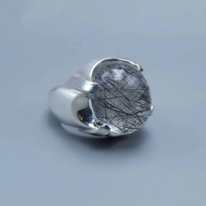 Natural Dur Al Najaf Stone Ring White Moon Stone Ring Shia Rings Najaf Stone - Heavenly Gems