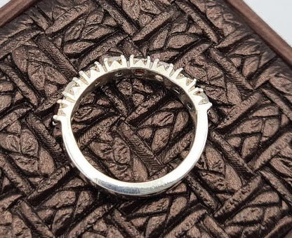 White and Black Yemeni Aqeeq Band, For Birthstone Handmade 925 Sterling Silver ring - Heavenly Gems